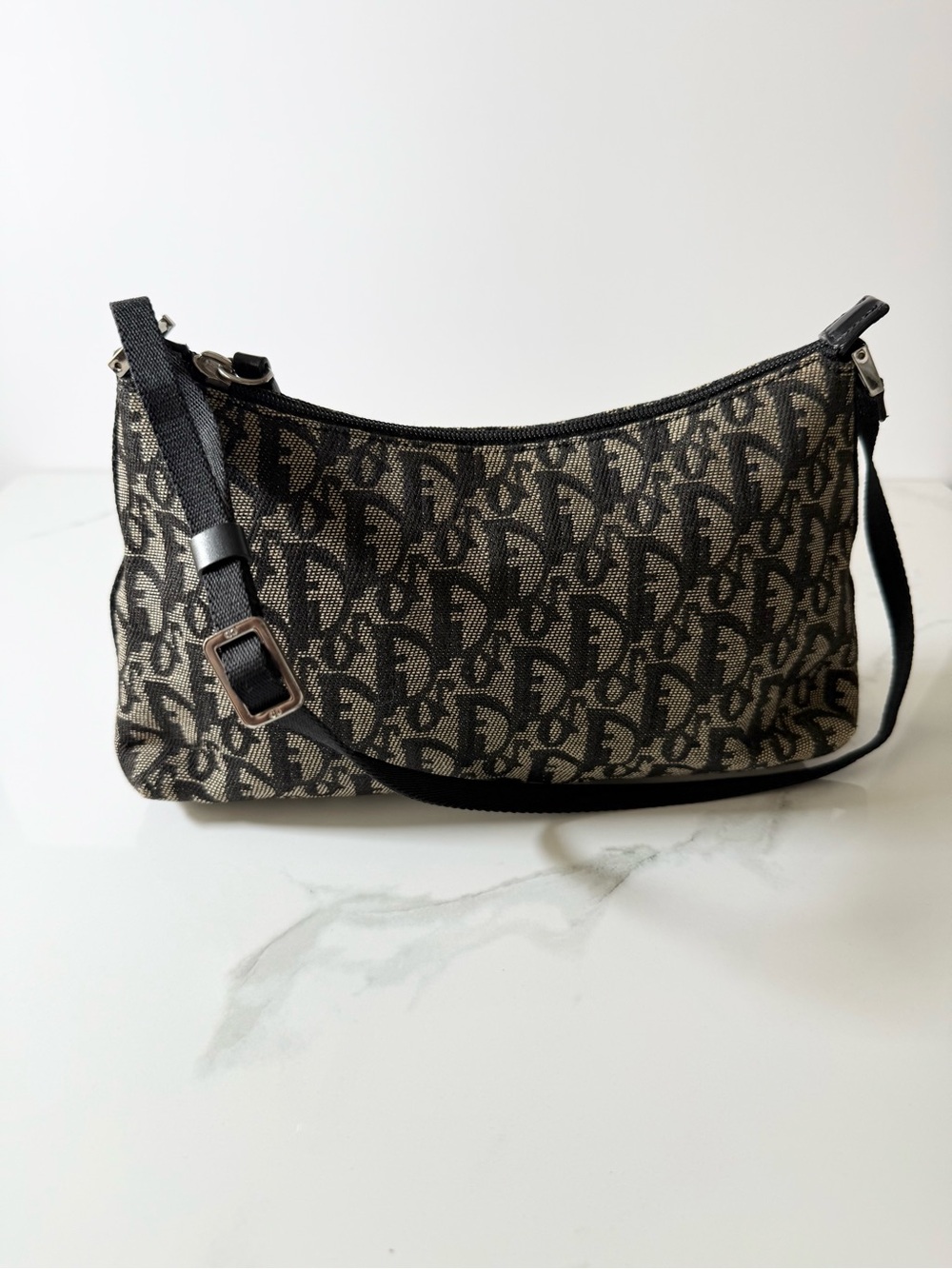 Christian Dior Trotter Canvas Shoulder Bag